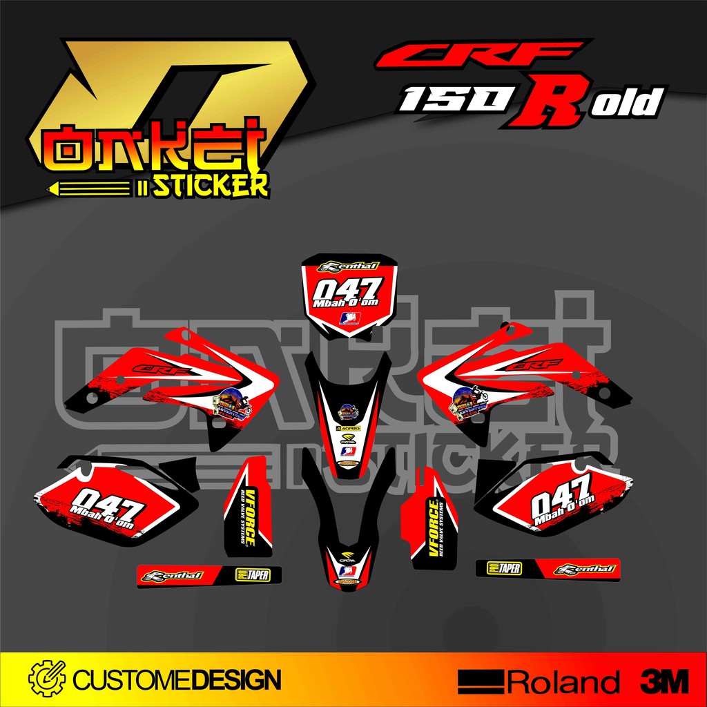 สติ๊กเกอร์ดีคอล CRF 150 R เก่า