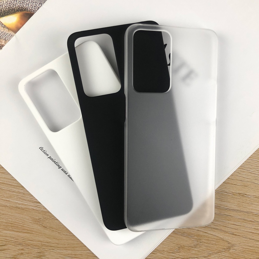 เคสโทรศัพท์แบบแข็งโปร่งใสบางเฉียบสําหรับOppo Reno 7 Pro SE Zค้นหาX5 Lite 5G Realme GT2 Proไม่มีสีเหลืองปกหลัง