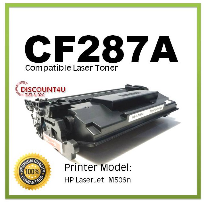 Discount4U Toner สินค้าเทียบเท่า CF287A 87A ใช้กับ HP M506M506n/M506dn/M506x/M506dh/MFP M527dn/MFP M