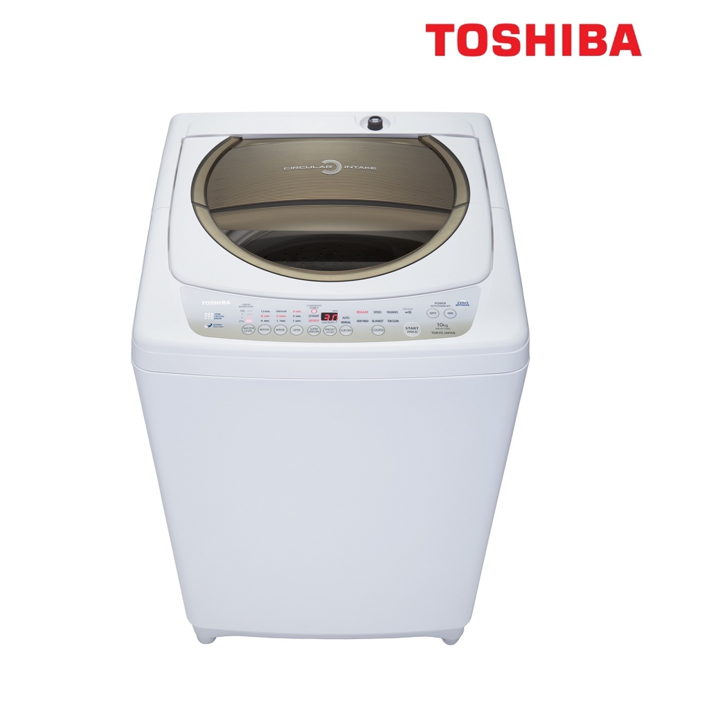 เครื่องซักผ้าฝาบน Toshibaความจุ 10 กก. รุ่น AW-B1100GT(WD)(สีขาว)