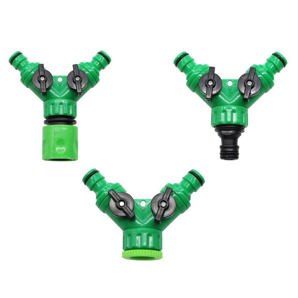 1 ชุดชลประทาน Y-Type วาล์วสวนน้ําประปาอะแดปเตอร์ Splitter Quick Connector