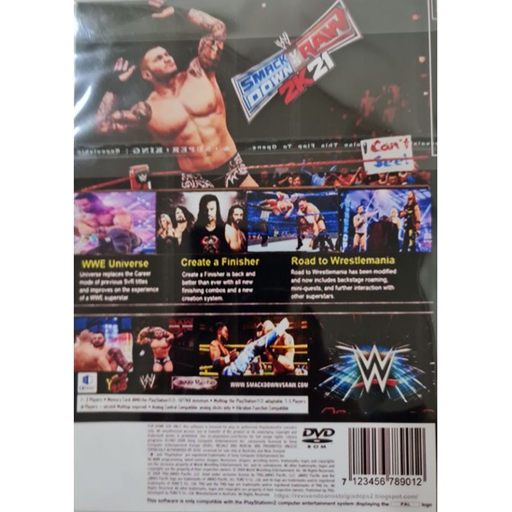 แผ่นเกมส์PS2 - W2K21 มวยปล้ำภาคใหม่ (เก็บปลายทางได้)✅✅