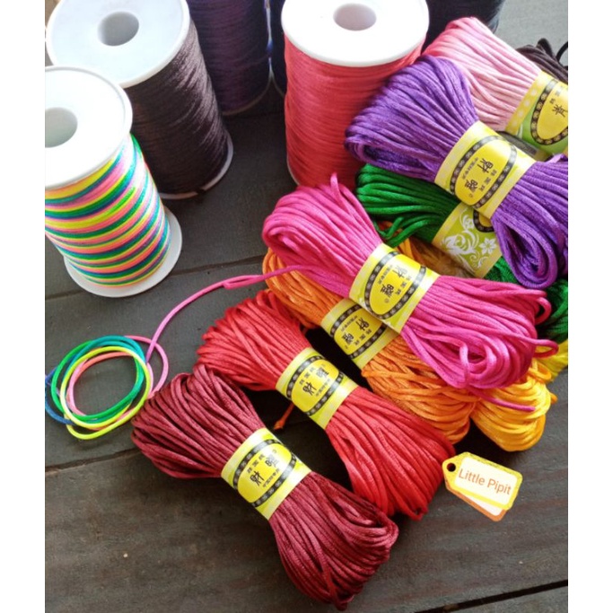 Satin Rattail Cord​ เชือกหางหนู​ เชือกถัก เชือกจีน ไหมจีน 2.5 มม. เบอร์​ 5
