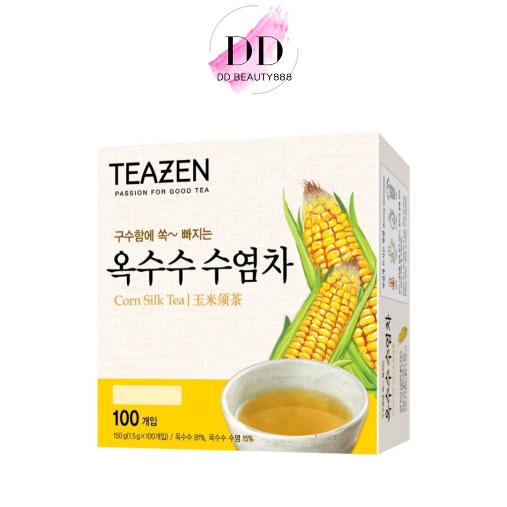 ชาไหมข้าวโพด Teazen Corn silk tea 1 กล่อง มี 40 ซอง  ขับโซเดียม ลดบวม