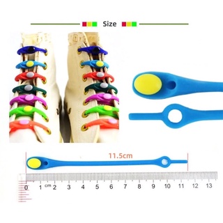 เชือกผูกรองเท้าซิลิโคลน ( แพ็คละ 12 ชิ้น )