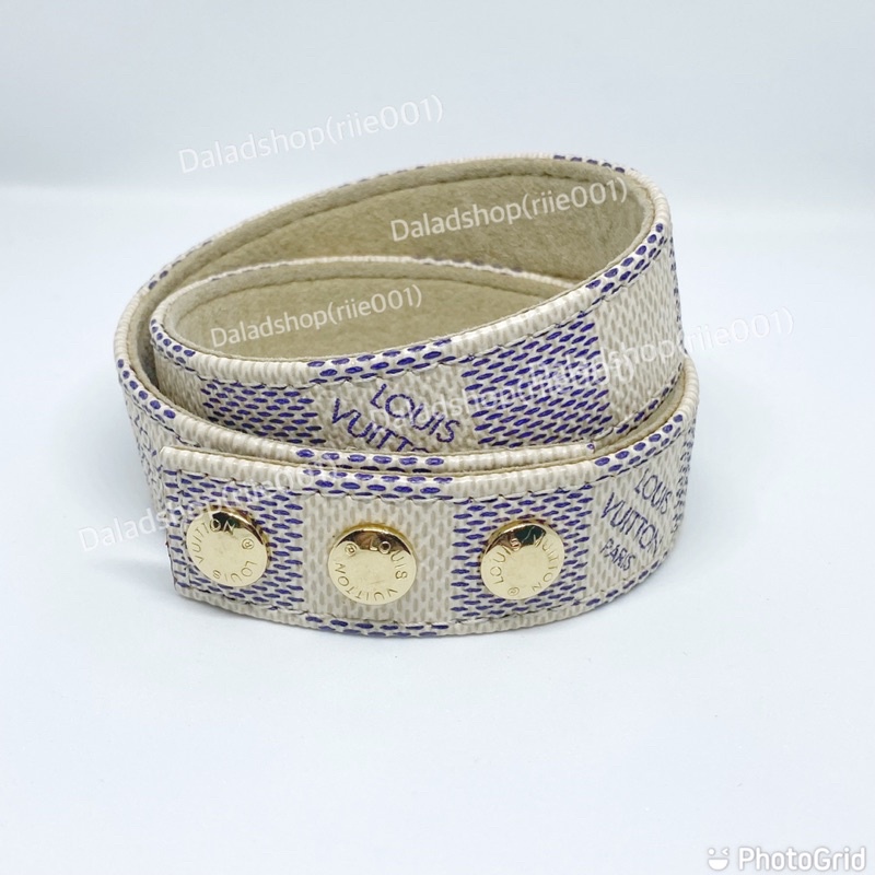 SOLD LOUIS VUITTON Damier Azur CELUX Double Wrap  Louis vuitton damier azur,  Louis vuitton jewelry, Louis vuitton damier