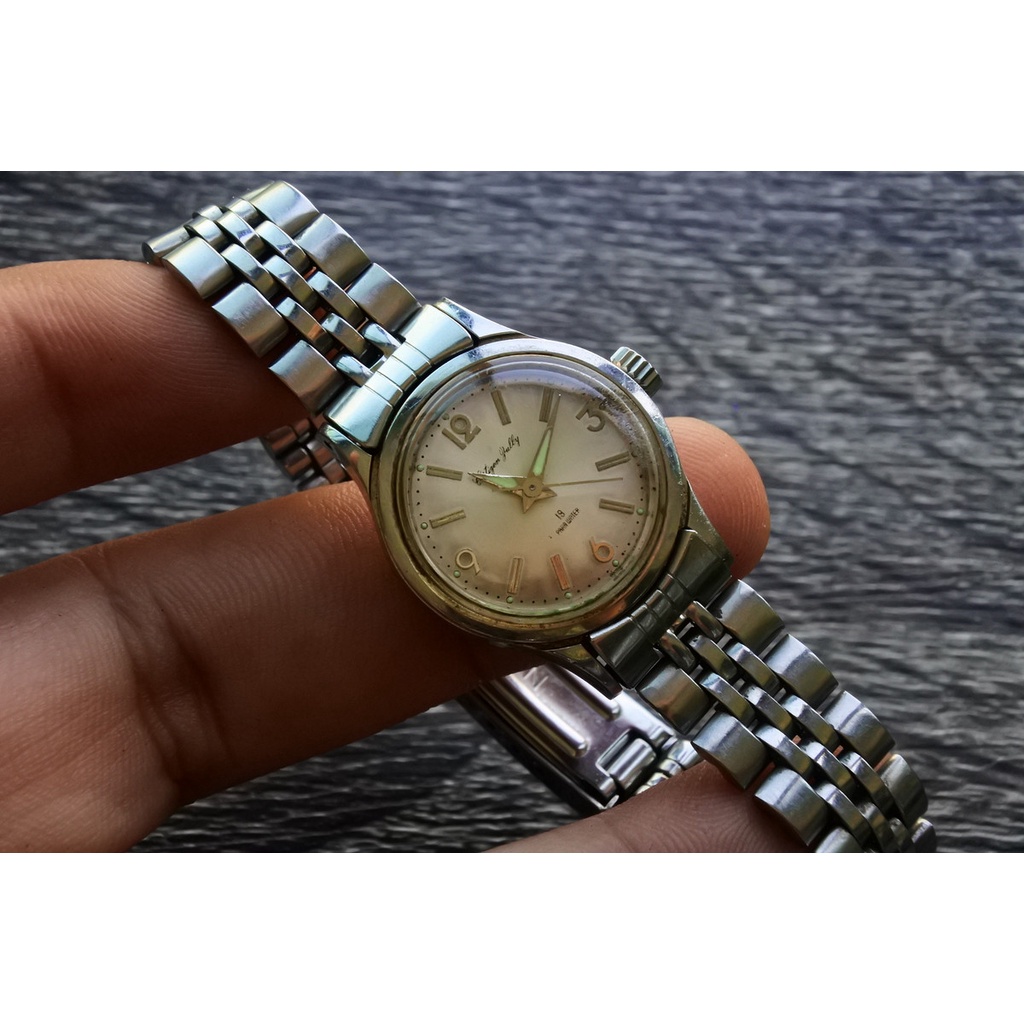 นาฬิกา Vintage มือสองญี่ปุ่น CITIZEN JULLY 19J PARAWATER ระบบ Automatic ผู้หญิง ใช้งานได้ปกติ สภาพดี ของแท้ 100%