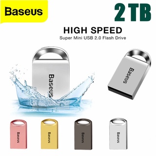 Baseus แฟลชไดรฟ์ USB 2.0 2TB โลหะ กันน้ํา ขนาดเล็ก