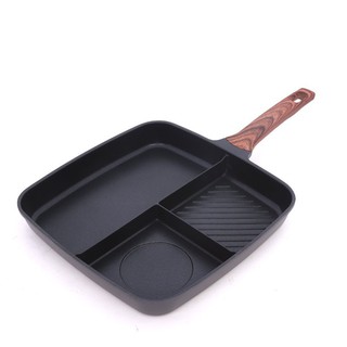 กระทะทอดไข่ กระทะอเนกประสงค์ Square griddle 32cm.*32cm.