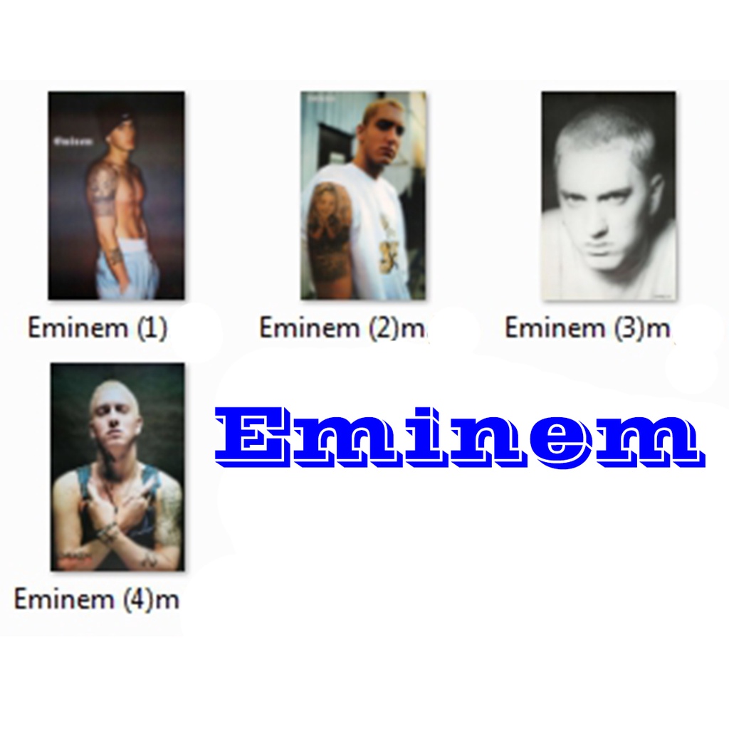 โปสเตอร์ Eminem (4แบบ) เอ็มมิเน็ม วง ดนตรี แร็ปเปอร์ อเมริกา รูป ภาพ ติดผนัง สวยๆ poster (88x60และ76