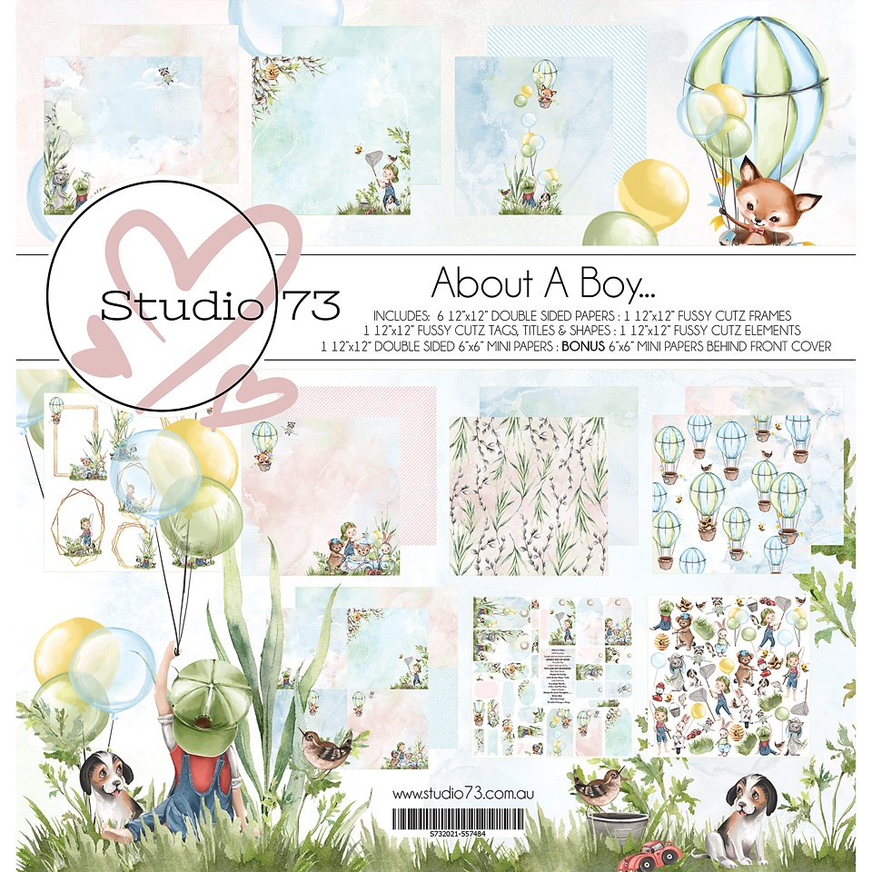Studio 73 About a Boy 12"x12" Collection Set-Made in