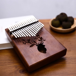 ◈☬◄โปรโมชั่นเปียโนนิ้วหัวแม่มือ 17-tone kalimba เริ่มต้นรายการ KAlimaba นิ้วเปียโนแบบพกพา instrument