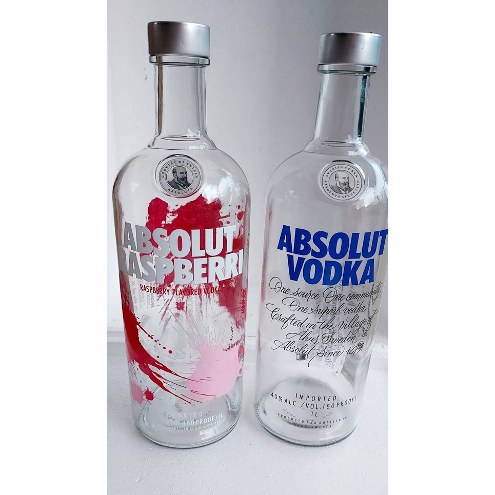 ขวดเหล้าเปล่า แอปโซลูทวอดก้า   Absolute Vodka