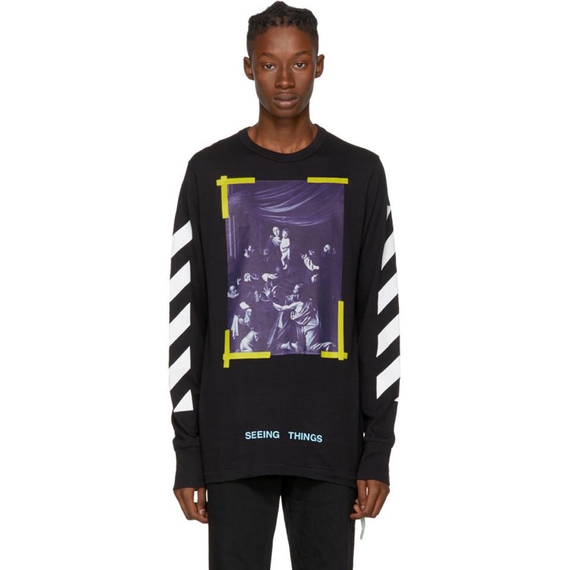 ส่งต่อ Off-white แท้ Diag Caravaggio Tee LS