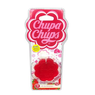 แผ่นหอมซิลิโคน CHUPA CHUPS กลิ่นสตรอว์เบอร์รี่ครีม  SILICONE AIR REFRESHER CHUPA CHUPS STRAWBERRY CREAM