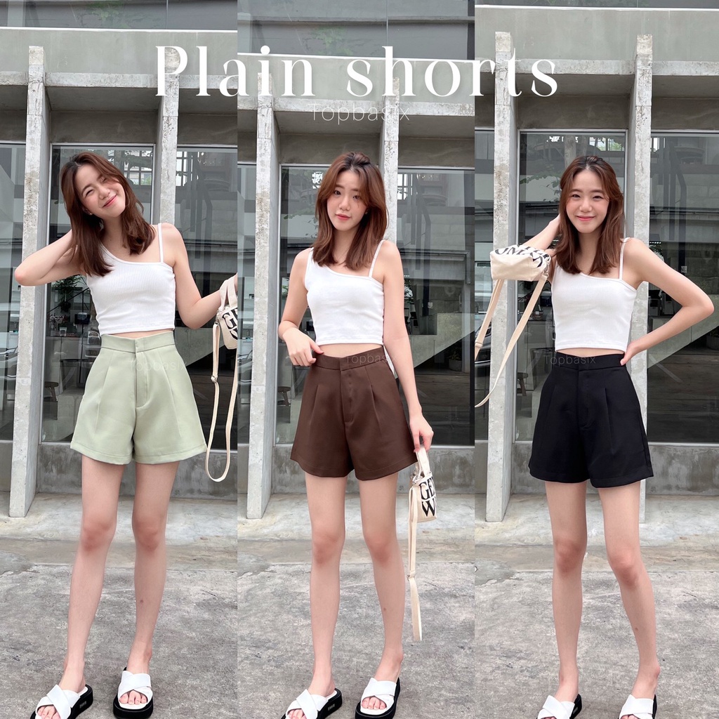 TOPBASIX - Plain shorts กางเกงขาสั้นเบสิค 7 สี