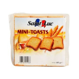 Saint Luc Mini Toasts 80g  เซนต์ลุคมินิโทสต์ 80 กรัม