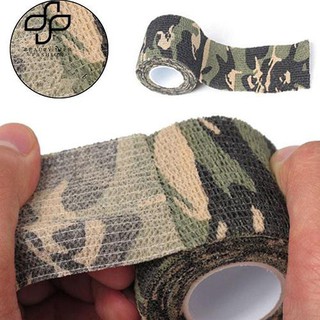 Waterproof Wrap การล่าสัตว์การเดินป่าการลักพาตัวลวงตา Stealth Camo Tape 5cmx4.5m