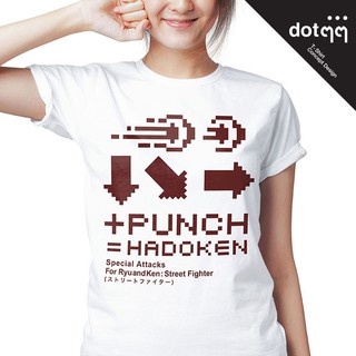 dotdotdot เสื้อยืดหญิง Concept Design ลาย Game (White)