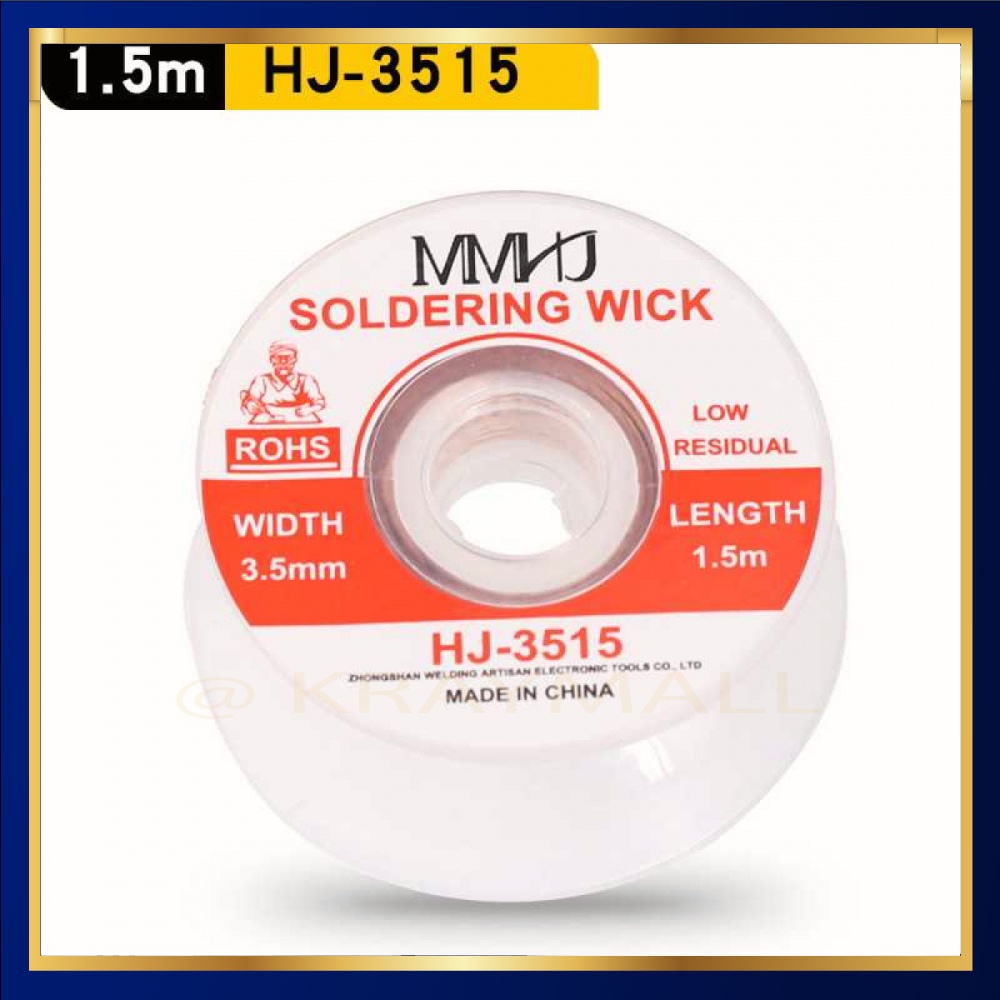 MMHJ Soldering Wick Tin Cleaner Desoldering 3.5mm 1.5m - HJ-3515