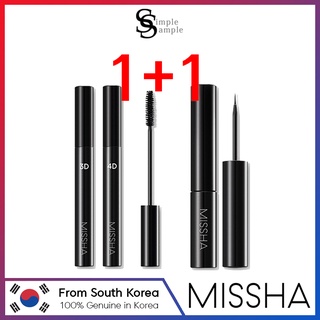 [MISSHA] *1+1* Lash Mascara 3D 4D / Liquid sharp eye liner / korean beauty