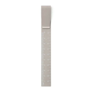HIGHTIDE Clip Ruler Grey (HFK029-GY) / คลิปไม้บรรทัดอะลูมิเนียม สีเทา แบรนด์ HIGHTIDE จากประเทศญี่ปุ่น