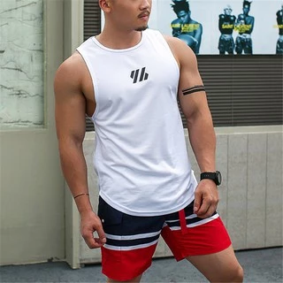 Healthland เสื้อแขนกุดผู้ชาย เสื้อกล้ามผู้ชาย M-4XL