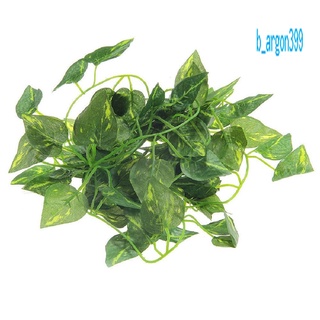 【AG】2m Artificial Leaf Vine Scindapsus Aureus Plant Garland for Reptiles Terrarium