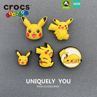 Crocs/jibbitz charms เครื่องประดับแฟชั่น ลายการ์ตูนปิกาจู