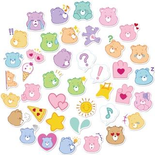 40pcs Care Bears Cute Cartoon Waterproof Scrapbook Stickers