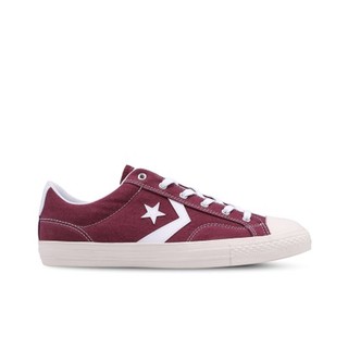 [สินค้าลิขสิทธิ์]Converse Star Player Cotton Ox Dark Burgundy รองเท้าคอนเวิส หนังแท้