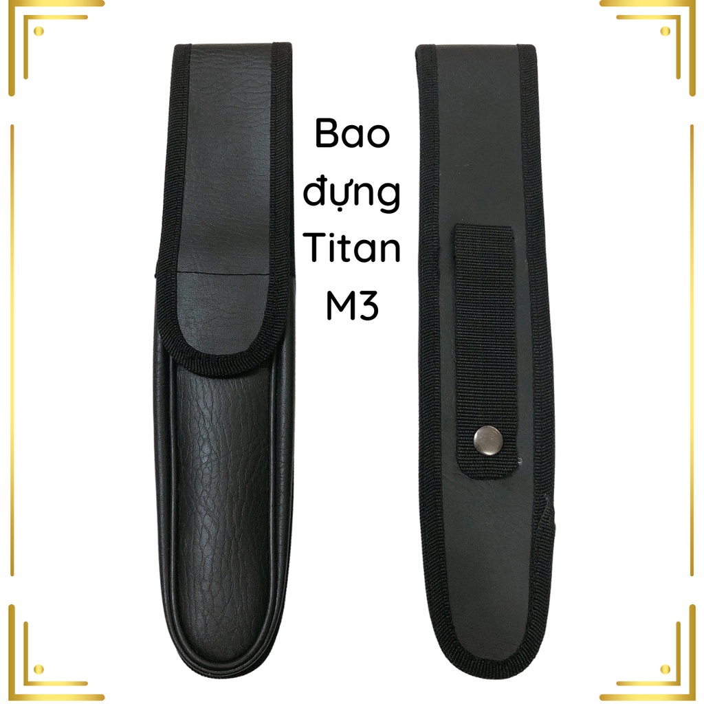 เคสหนังเทียม Titan-M3 สีดํา (หนัง PU)