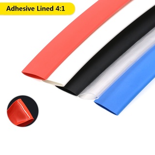 Diameter 32mm  PE 4:1 Ratio Heat Shrinking Tube Adhesive Lined Dual Wall With Thick Glue Wire Wrap Waterproof Kit Cable Sleeve ชุดท่อหดความร้อน PE 4:1 เส้นผ่าศูนย์กลาง  พร้อมกาวหนา กันน้ํา สําหรับพันสายไฟ