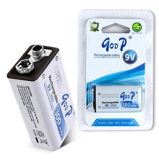 ถ่านชาร์จ  Goop Rechargeable Battery 300mAh  9V รุ่น Goop9V