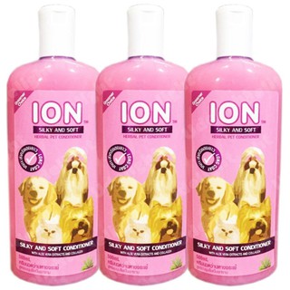 Ion Herbal Pet Conditioner 500ml (3 bottles)  ครีมนวดสมุนไพร สำหรับ สุนัข แมว เพื่อขนนุ่มลื่น สูตรว่านหางจระเข้ 500มล.