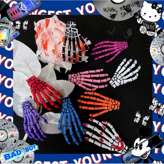 🔥Sale🔥กิ๊บติดผมรูปโครงกระดูก Skeleton Halloween Hairpins พร้อมส่ง 2 ชิ้น