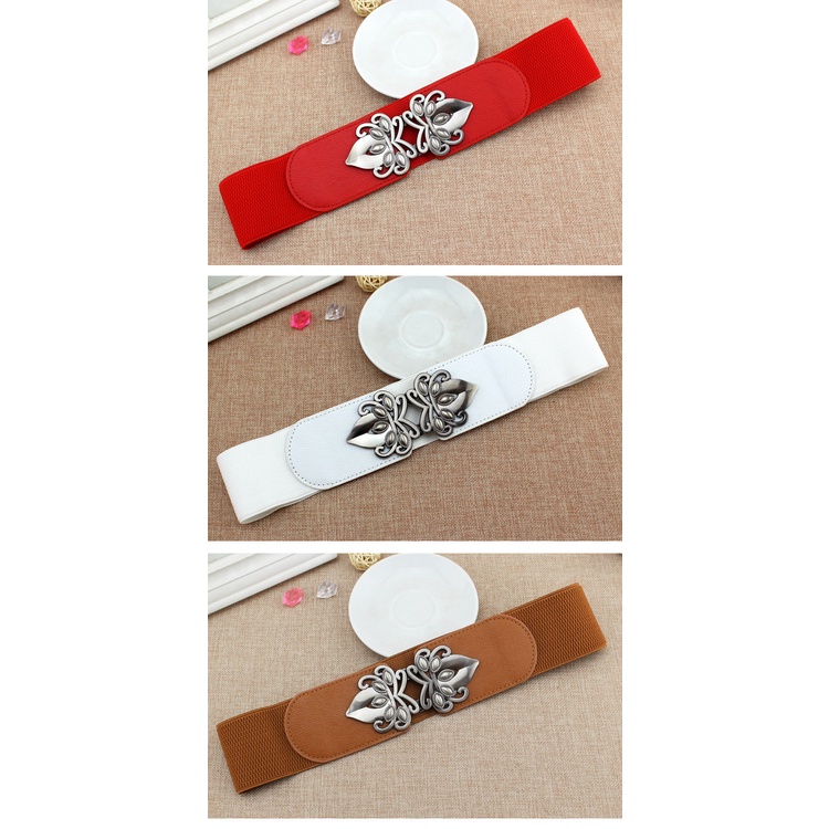 พร้อมส่งจ้า   เข็มขัดสตรี เข็มขัดผู้หญิง เข็มขัดผู้ใหญ่ ยางยืด แต่งย้อนยุค เก๋มาก ใส่ได้ทั้งกางเกง กระโปรงค่ะ