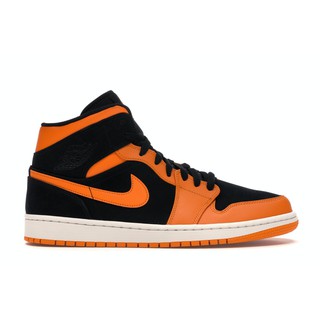 PROSPER - Air Jordan 1 Mid Black Orange Peel