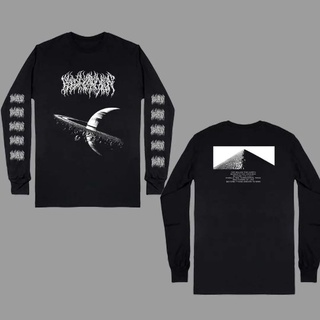 เสื้อยืดแขนยาว พิมพ์ลาย BAND BLOOD INCANTATION