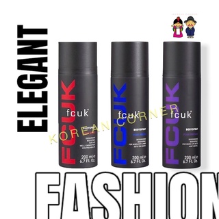 FCUK Body Spray for Men 🇬🇧 เอฟซียูเค สเปรย์ระงับกลิ่นกาย สำหรับผู้ชาย หอมน้ำหอม  แบรนด์อังกฤษ