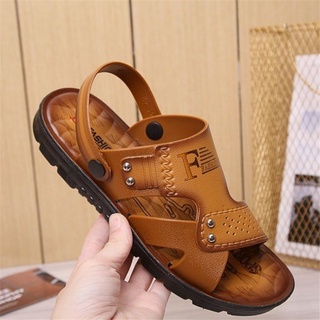 078 Size:39-44 รองเท้าแตะหนังรองเท้าแตะผู้ชาย รองเท้าชายหาดรองเท้าแตะคุณภาพดีรองเท้าแฟชั่นสุภาพบุรุษ