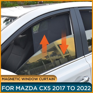 ม่านบังแดดแม่เหล็กติดหน้าต่างรถยนต์ สําหรับ Mazda CX5 2022 2021 2020 CX5 2017 2018 2019