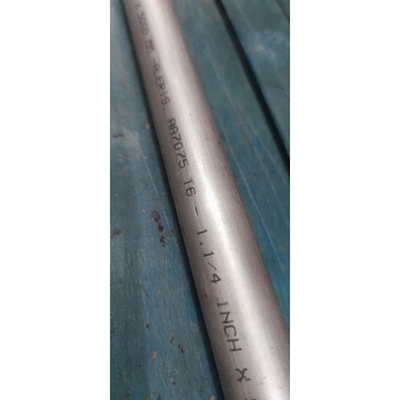 อลูมิเนียม อัลลอยด์  AA7075 อลูมิเนียมแข็ง อลูมิเนียมแท่ง เพลาอลูมิเนียมกลมตัน ขนาด 1 นิ้ว ถึง 2 นิ้