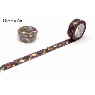 mt masking tape (15mmx7m) layer dot (MT01D502) / เทปตกแต่งวาชิ (15mmx7m) ลาย layer dot แบรนด์ mt masking tape