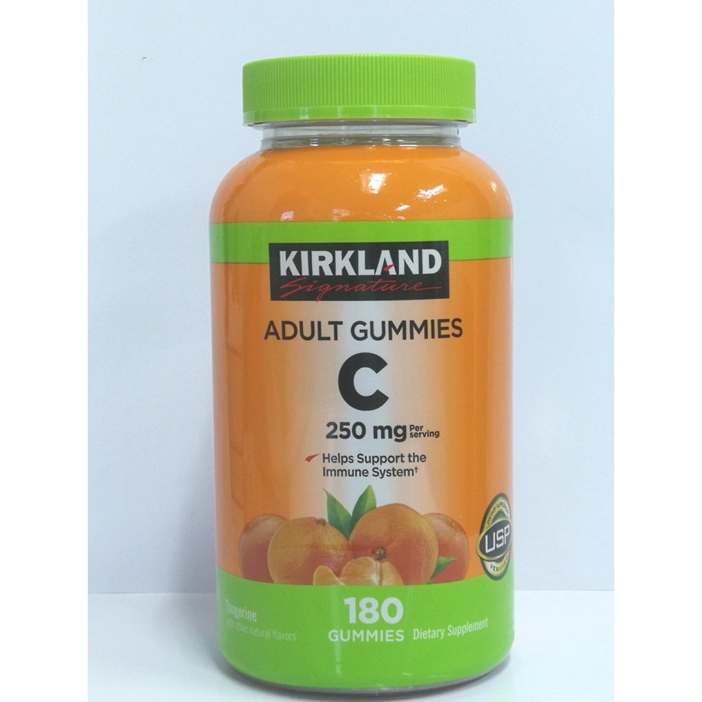 *กระปุกใหญ่* 360 กัมมี่ นำเข้าจากอเมริกา  - วิตามิน C ยี่ห้อ Kirkland Signature Vitamin C 250 mg 360 Gummies