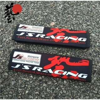 ปลอกหุ้มเข็มขัดนิรภัย ผ้าฝ้าย อุปกรณ์เสริม สําหรับรถยนต์ JS Racing JDM Osaka 2 ชิ้น