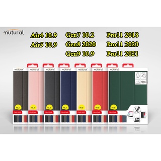 031 Mutural หลังใส ใส่ปากกาได้ สำหรับ iPAD Gen10 2022/Air4 10.9/Air5 10.9/Pro11 2020/2021/Gen7/Gen8/Gen9/MINI6