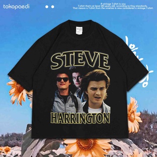 งานพิมพ์อเนกประสงค์ทุกวันเสื้อยืด พิมพ์ลาย Harrington STRANGER THINGS OVERSIZE STEVE สําหรับผู้ชาย | เสื้อยืด ขนาดใหญ่ |