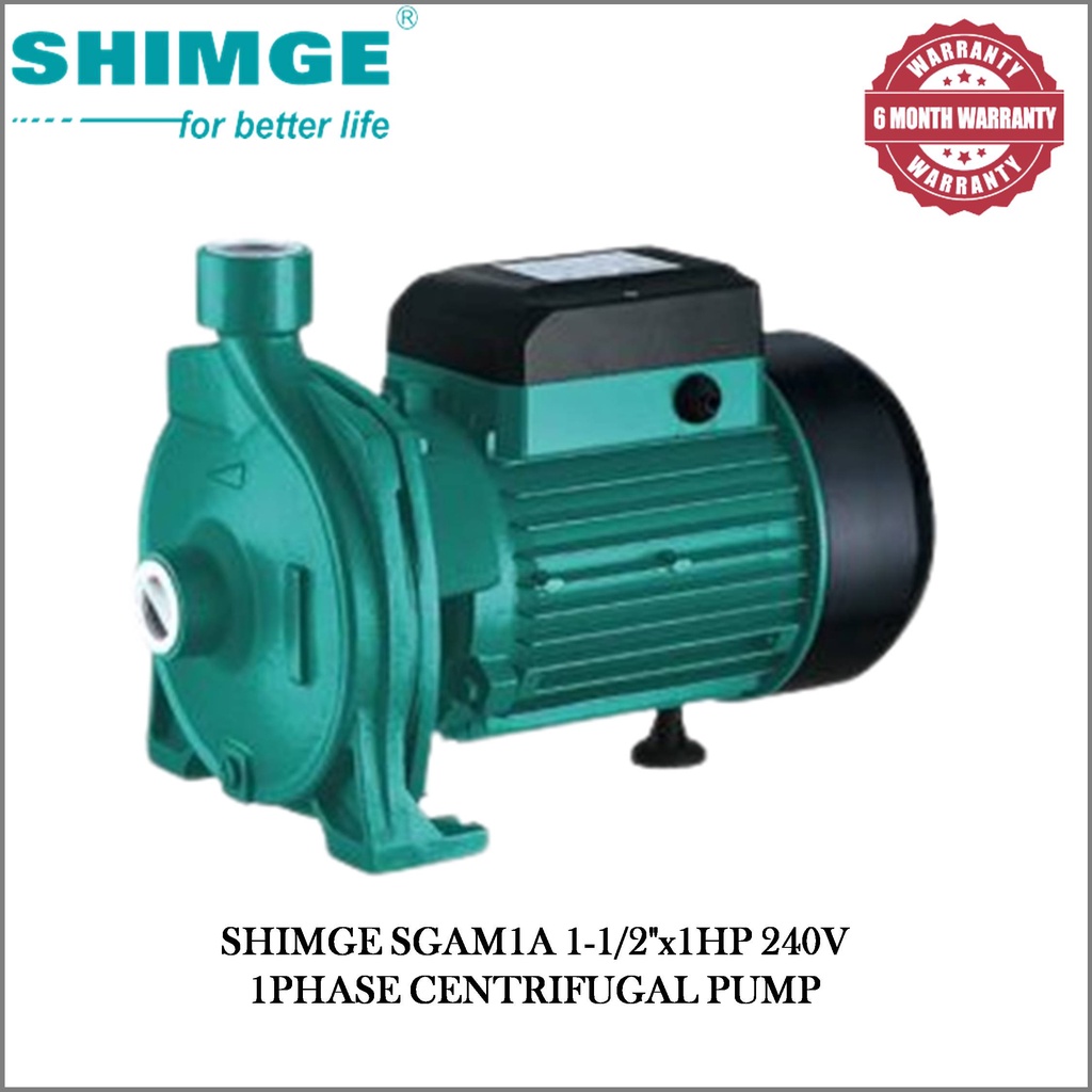 SHIMGE SGAM1A 1-1/2"x1HP 240V 1PHASE CENTRIFUGAL PUMP