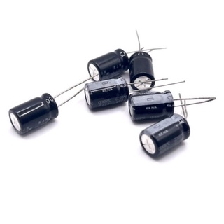 แพ็ค5 ตัง680uf 6.3v 10v 25v 35v 50v 63v 200vอลูมิเนียม Electrolytic Capacitor ขาเขี้ยว2ขา